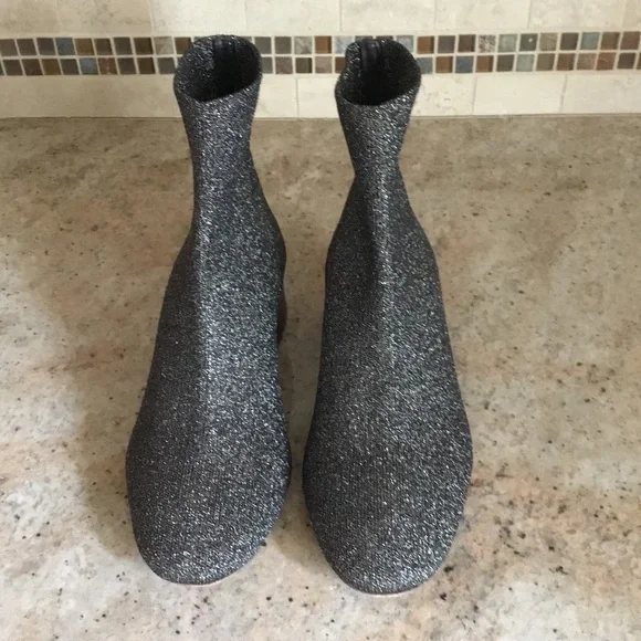 Loeffler Randall Carter Metallic Stretch Ankle Boots